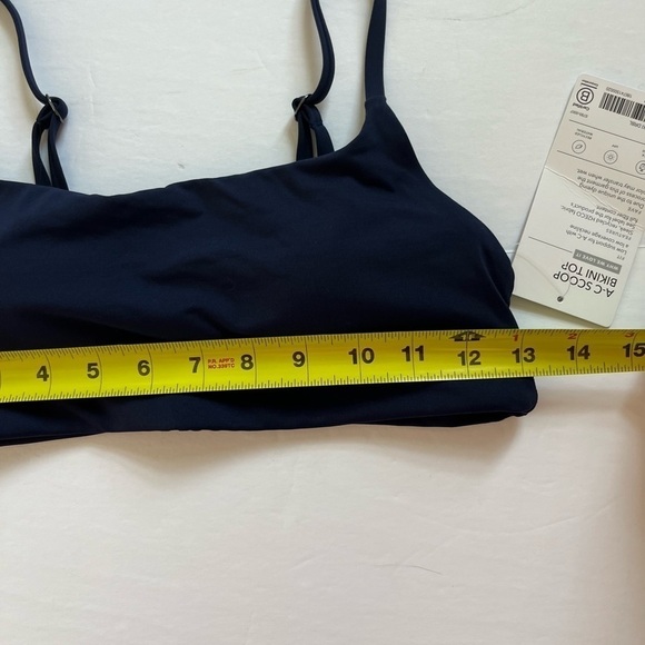 Athleta A-C Scoop Bikini Top Navy Size Small New with Tags - Picture 7 of 7
